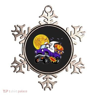 Funny Halloween Ghost Muscle Car Ornament