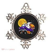 Funny Halloween Ghost Muscle Car Ornament thumb 0