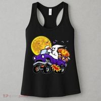 Funny Halloween Ghost Muscle Car Women's Tank Top thumb 3