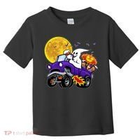 Funny Halloween Ghost Muscle Car Toddler T-Shirt thumb 0