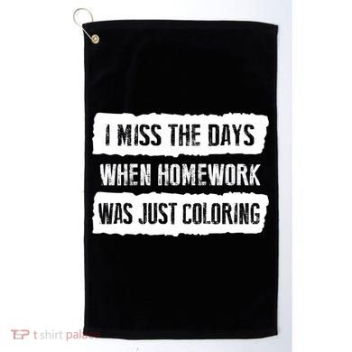 Funny Homework Gift Trending Gift For N And Funny Gift Golf Towel