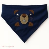 Funny Happy Groundhog Day Toddler USA-Made Doggie Bandana thumb 0