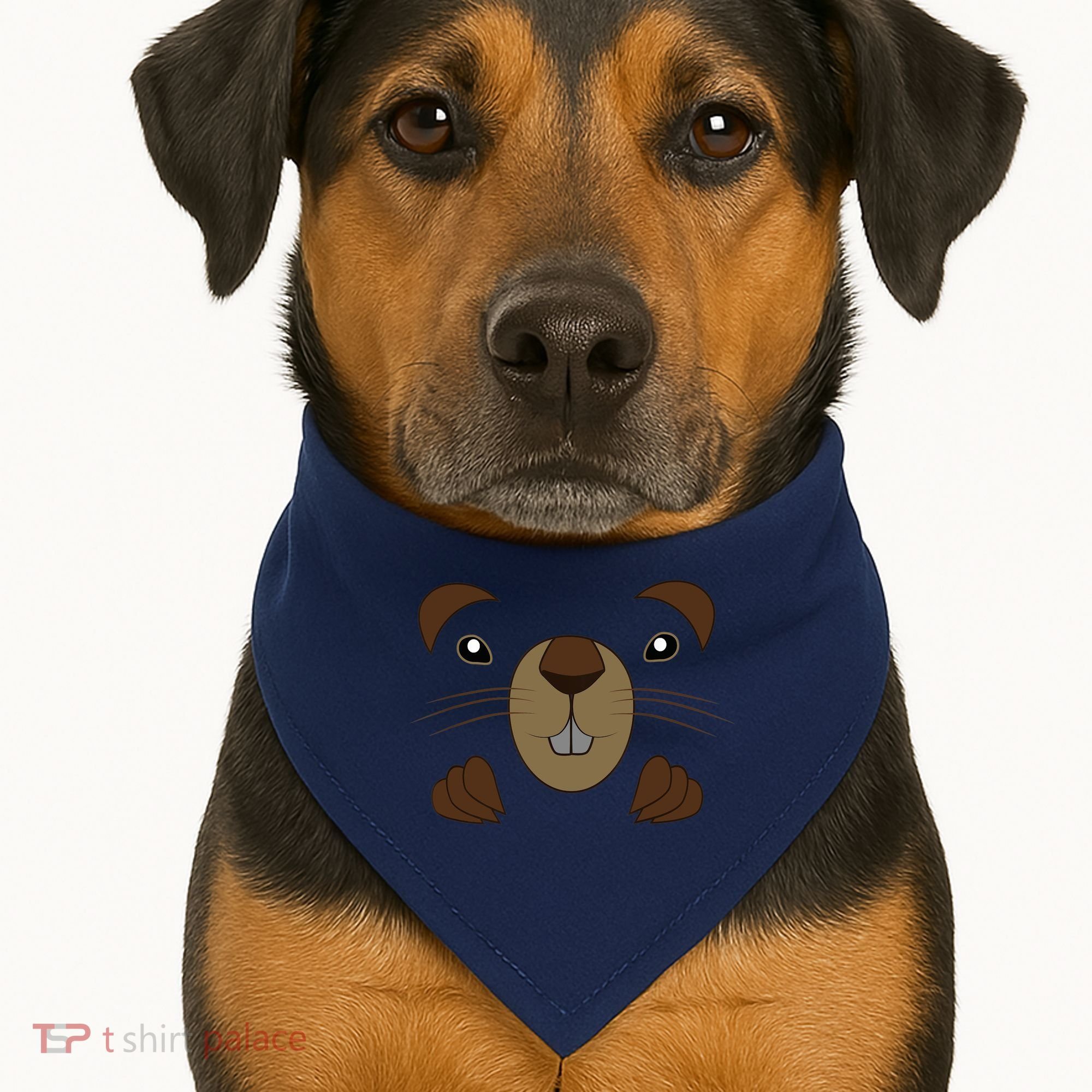 Funny Happy Groundhog Day Toddler USA-Made Doggie Bandana
