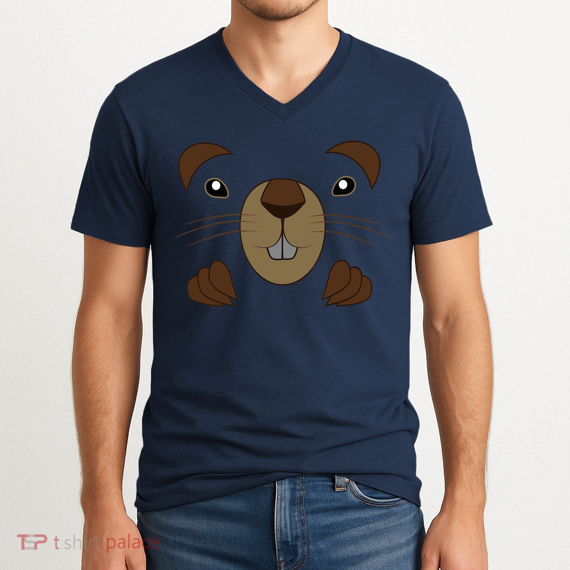 Funny Happy Groundhog Day Toddler V-Neck T-Shirt