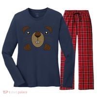 Funny Happy Groundhog Day Toddler Women's Long Sleeve Flannel Pajama Set  thumb 0