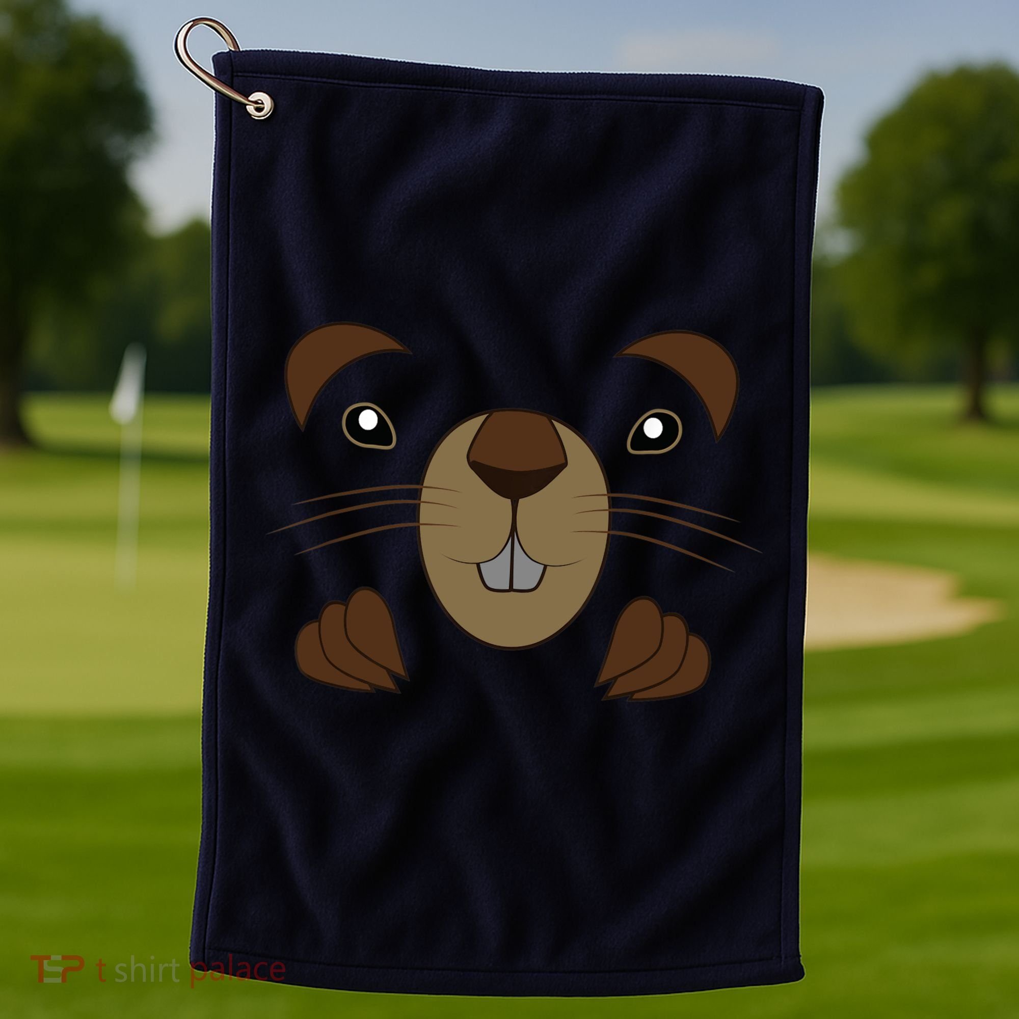 Funny Happy Groundhog Day Toddler Golf Towel