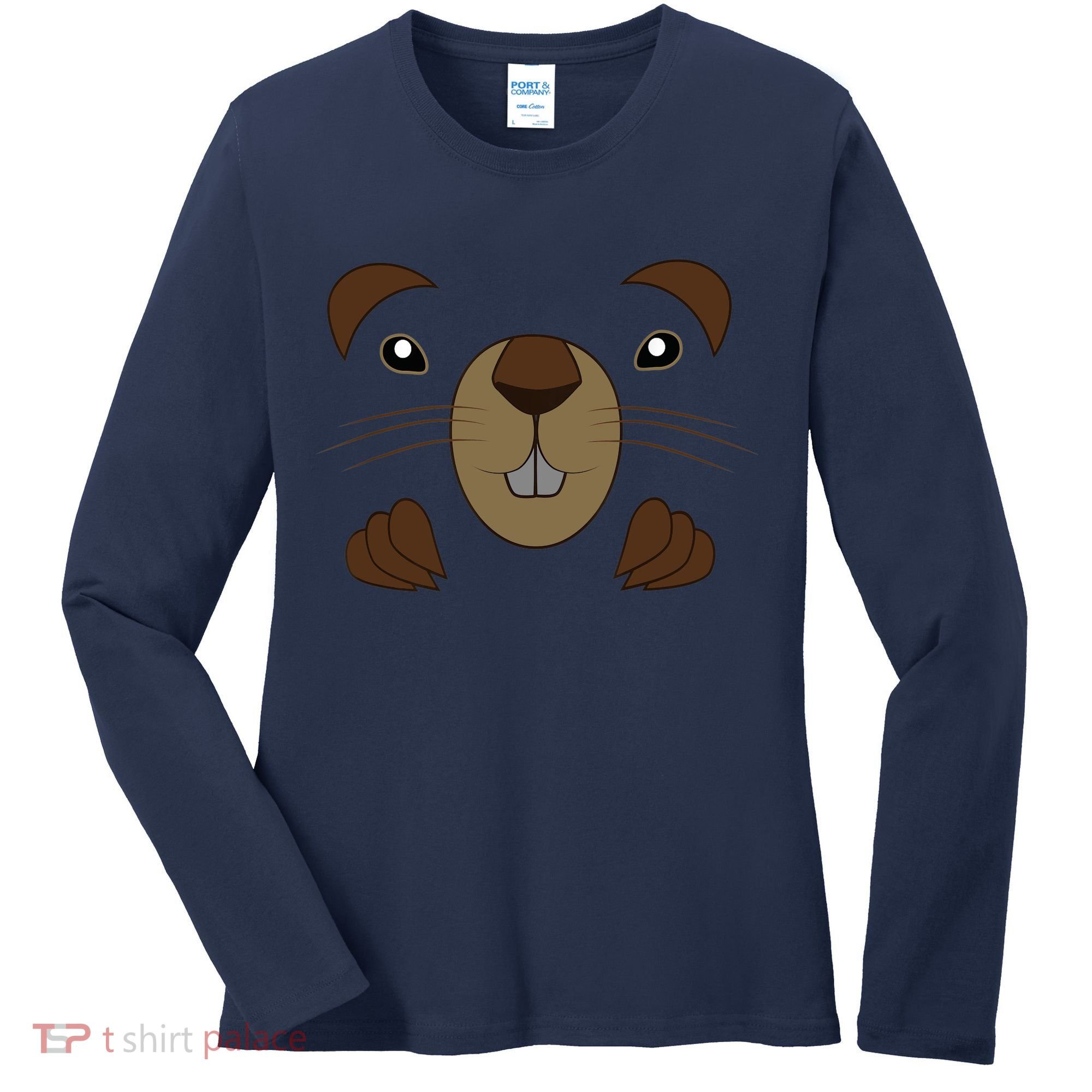 Funny Happy Groundhog Day Toddler Women's Long Sleeve Shirt