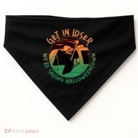 Funny Halloween Get In Loser We're Saving Halloweentown Grim Reaper Skeleton USA-Made Doggie Bandana thumb 0