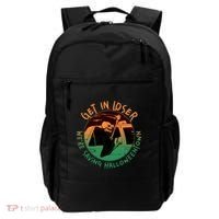 Funny Halloween Get In Loser We're Saving Halloweentown Grim Reaper Skeleton Backpack thumb 0