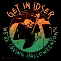 Funny Halloween Get In Loser We're Saving Halloweentown Grim Reaper Skeleton Coffee Mug thumb 5