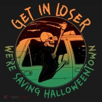 Funny Halloween Get In Loser We're Saving Halloweentown Grim Reaper Skeleton Ornament thumb 1