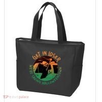 Funny Halloween Get In Loser We're Saving Halloweentown Grim Reaper Skeleton Tote Bag thumb 3