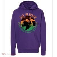 Funny Halloween Get In Loser We're Saving Halloweentown Grim Reaper Skeleton Hoodie thumb 0