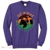 Funny Halloween Get In Loser We're Saving Halloweentown Grim Reaper Skeleton Sweatshirt thumb 0