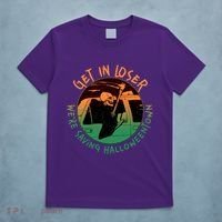 Funny Halloween Get In Loser We're Saving Halloweentown Grim Reaper Skeleton T-Shirt thumb 5