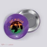 Funny Halloween Get In Loser We're Saving Halloweentown Grim Reaper Skeleton Button thumb 0