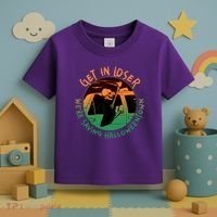 Funny Halloween Get In Loser We're Saving Halloweentown Grim Reaper Skeleton Toddler T-Shirt thumb 3
