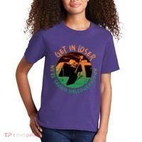 Funny Halloween Get In Loser We're Saving Halloweentown Grim Reaper Skeleton Kids T-Shirt thumb 2