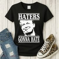 Funny Haters Gonna Hate Donald Trump President Women's T-Shirt thumb 3