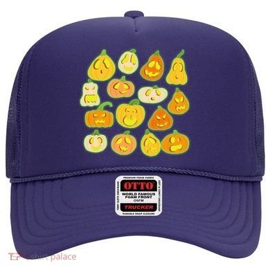 Funny Halloween Glowing Jackolantern Pumpkin Faces Hat
