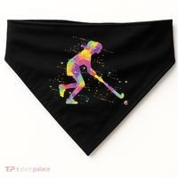 Field Hockey Girl USA-Made Doggie Bandana thumb 0