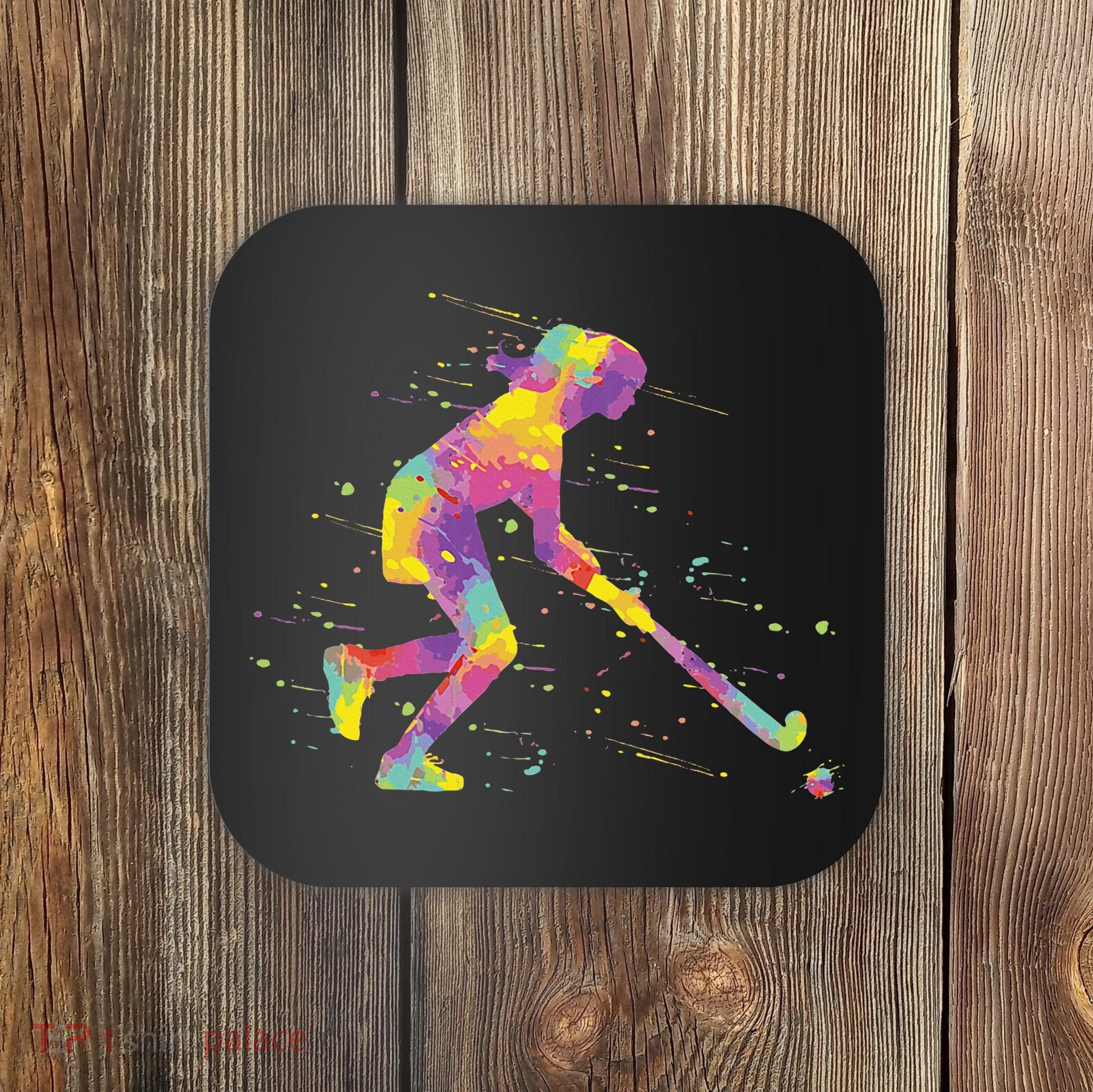 Field Hockey Girl Coaster