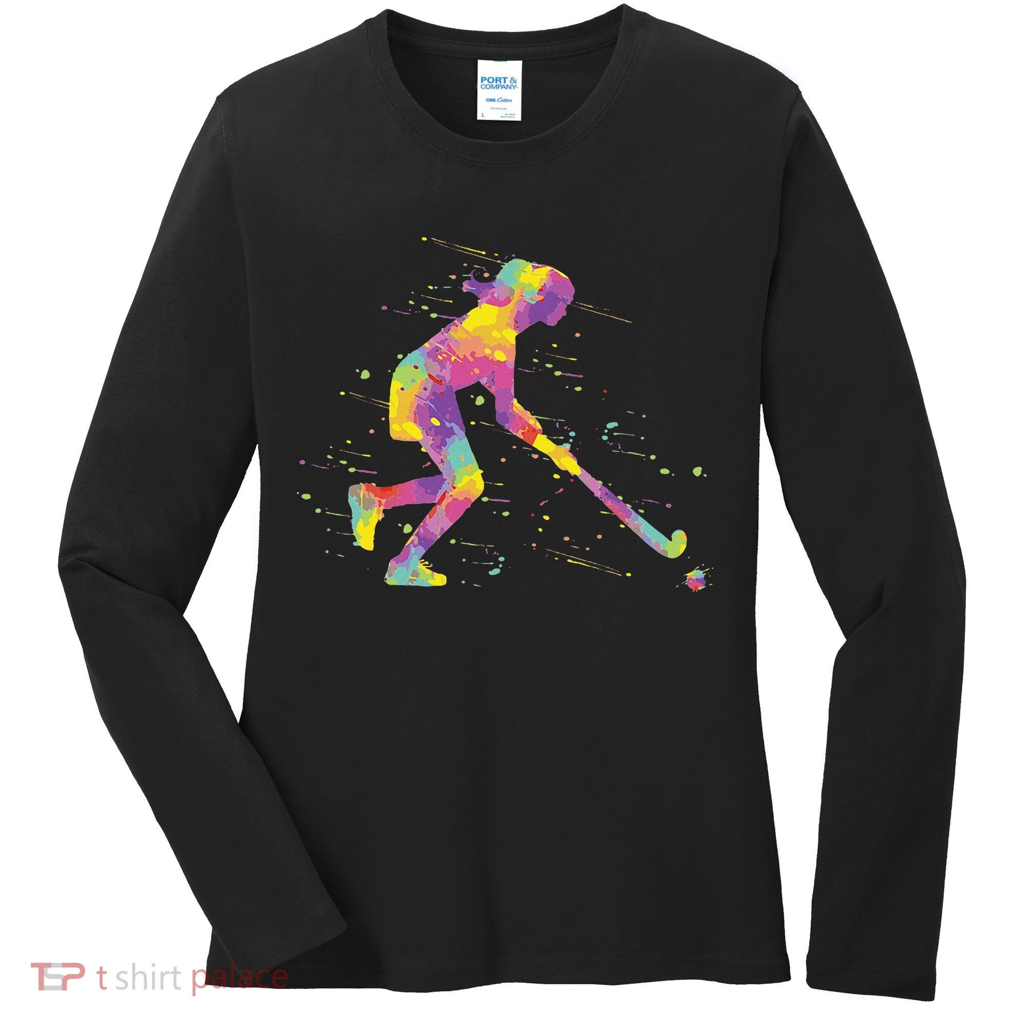 Field Hockey Girl Women's Long Sleeve Shirt