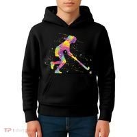 Field Hockey Girl Kids Hoodie thumb 4
