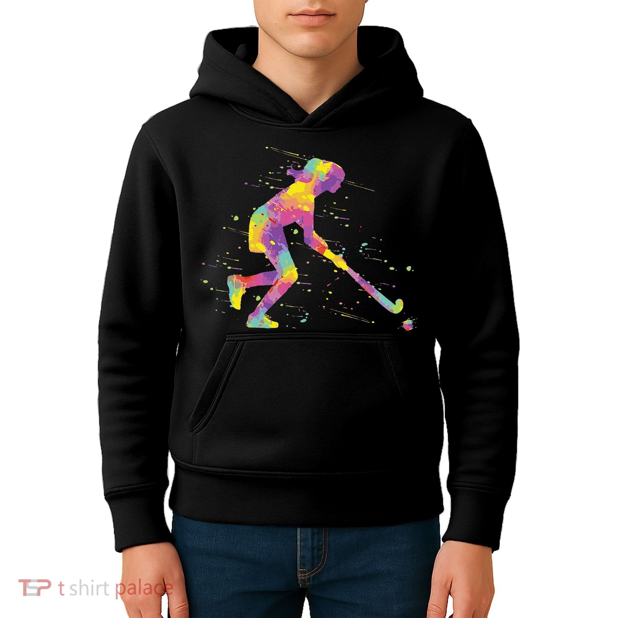 Field Hockey Girl Kids Hoodie