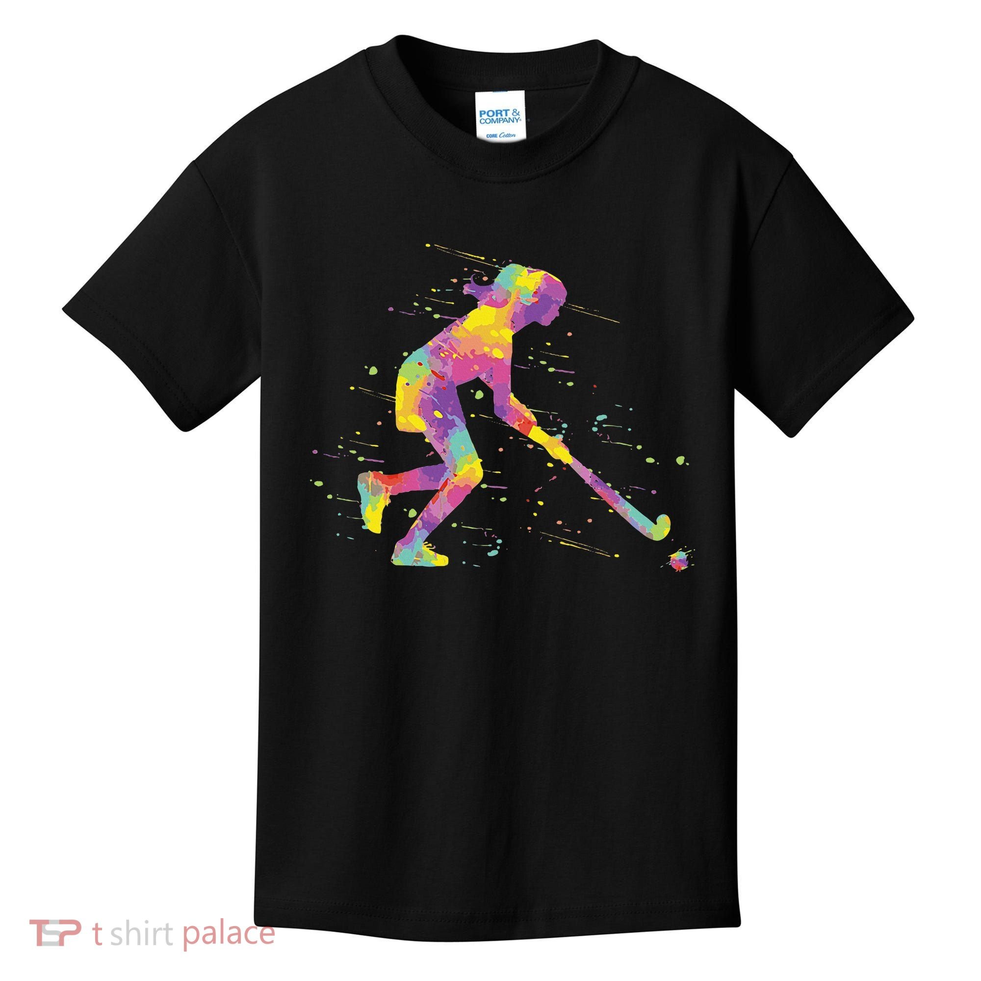 Field Hockey Girl Kids T-Shirt
