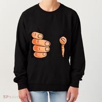 Funny Hand Gripping Optical Illusion Women's Sweatshirt thumb 0