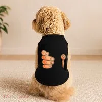 Funny Hand Gripping Optical Illusion Doggie Tank thumb 2