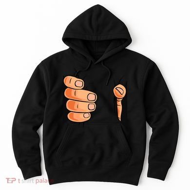 Funny Hand Gripping Optical Illusion Hoodie