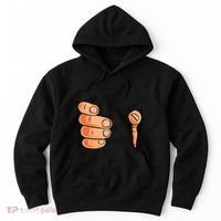 Funny Hand Gripping Optical Illusion Hoodie thumb 0