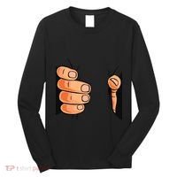 Funny Hand Gripping Optical Illusion Long Sleeve Shirt thumb 0
