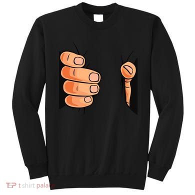 Funny Hand Gripping Optical Illusion Sweatshirt
