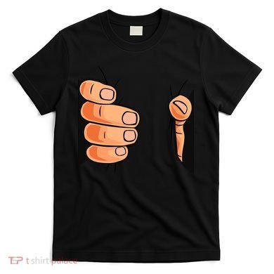 Funny Hand Gripping Optical Illusion T-Shirt