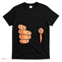 Funny Hand Gripping Optical Illusion T-Shirt thumb 0