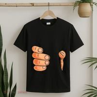 Funny Hand Gripping Optical Illusion T-Shirt thumb 2