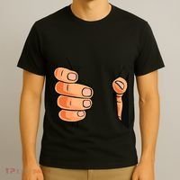 Funny Hand Gripping Optical Illusion T-Shirt thumb 3