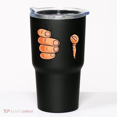 Funny Hand Gripping Optical Illusion Tumbler