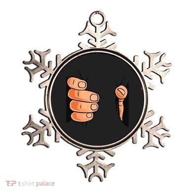 Funny Hand Gripping Optical Illusion Ornament