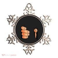 Funny Hand Gripping Optical Illusion Ornament thumb 0