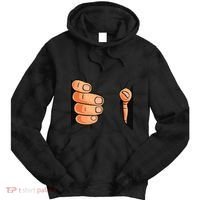 Funny Hand Gripping Optical Illusion Tie Dye Hoodie thumb 0