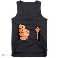 Funny Hand Gripping Optical Illusion Tank Top thumb 0