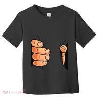 Funny Hand Gripping Optical Illusion Toddler T-Shirt thumb 0