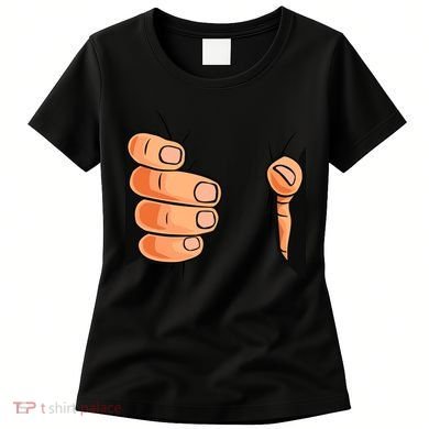 Funny Hand Gripping Optical Illusion Women's T-Shirt