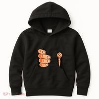 Funny Hand Gripping Optical Illusion Kids Hoodie thumb 0