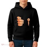 Funny Hand Gripping Optical Illusion Kids Hoodie thumb 4