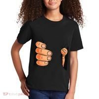 Funny Hand Gripping Optical Illusion Kids T-Shirt thumb 2